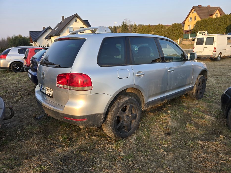 Volkswagen Touareg 2.5 TDI 175km, manual, 4x4, reduktor, 2006r, skóry