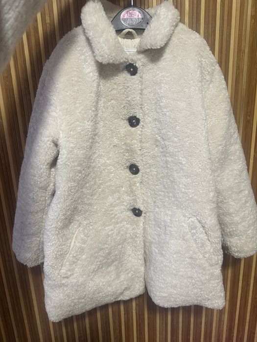 Шубка,шуба next,пальто біле