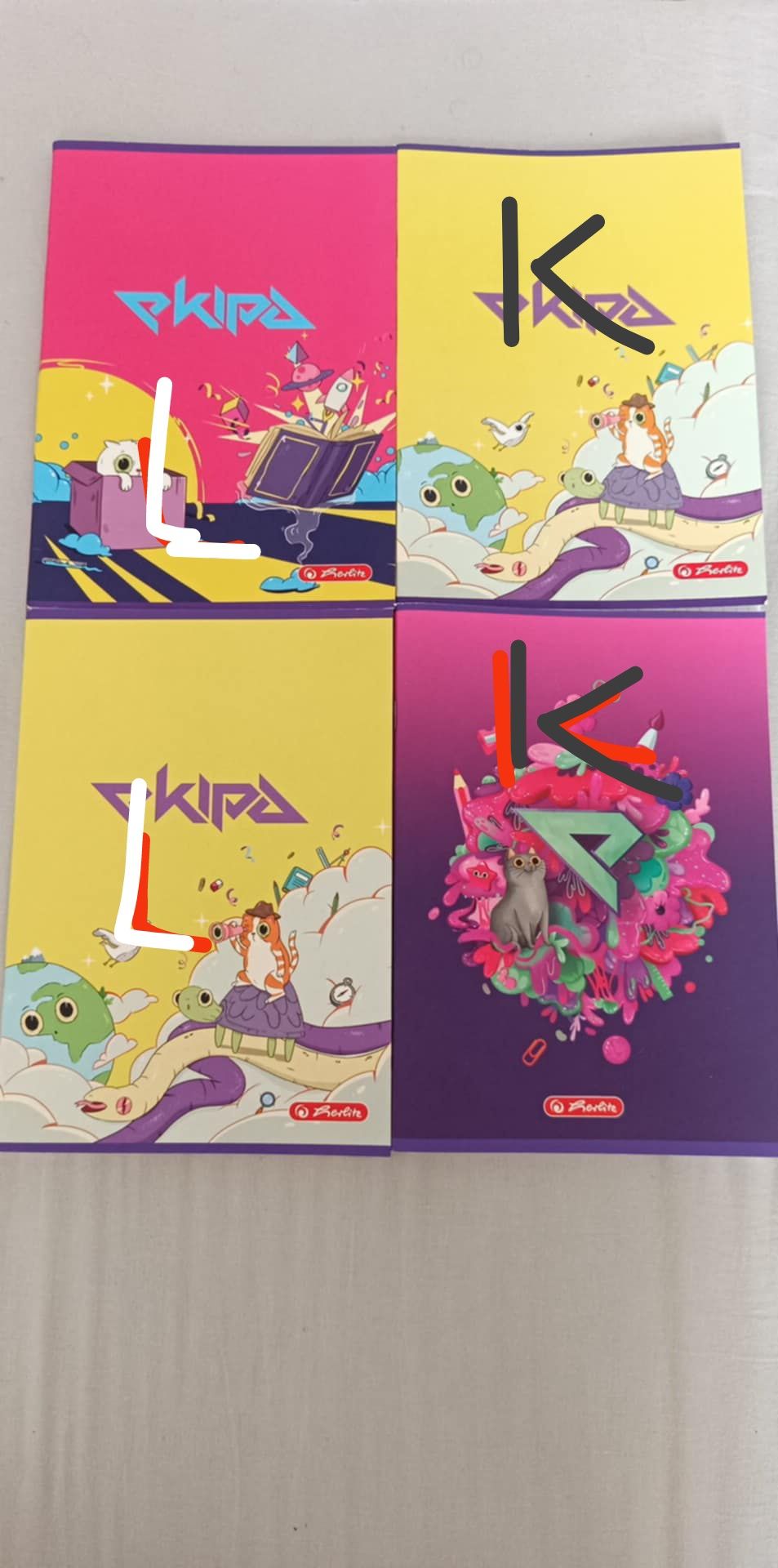 4x Zeszyt Ekipa 60 kartek