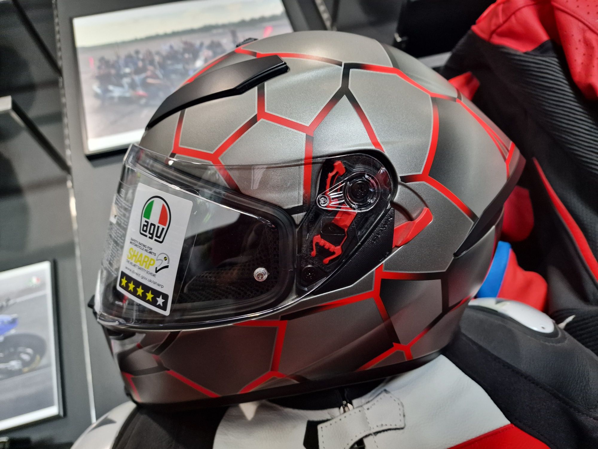 MotoSzafa KASK AGV K-5 S VULCANUM RED !gratisy!