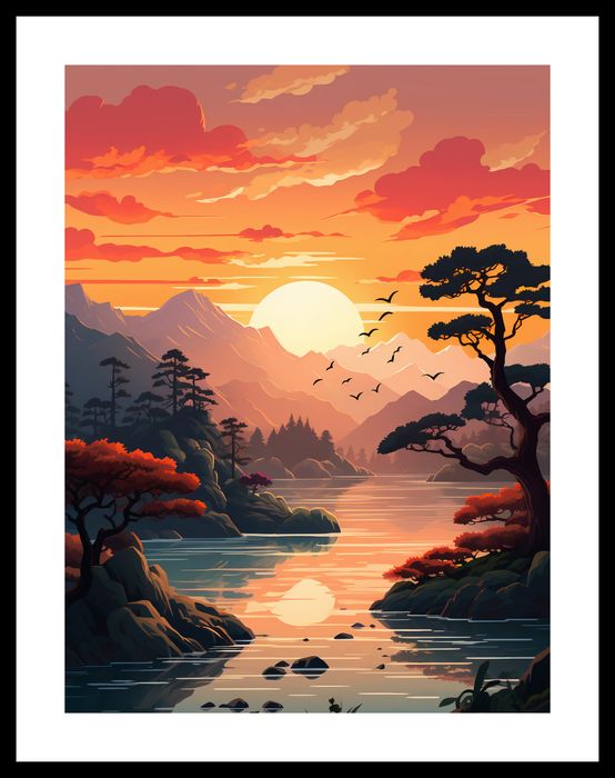 Plakat 30x40cm Złoty Zachód