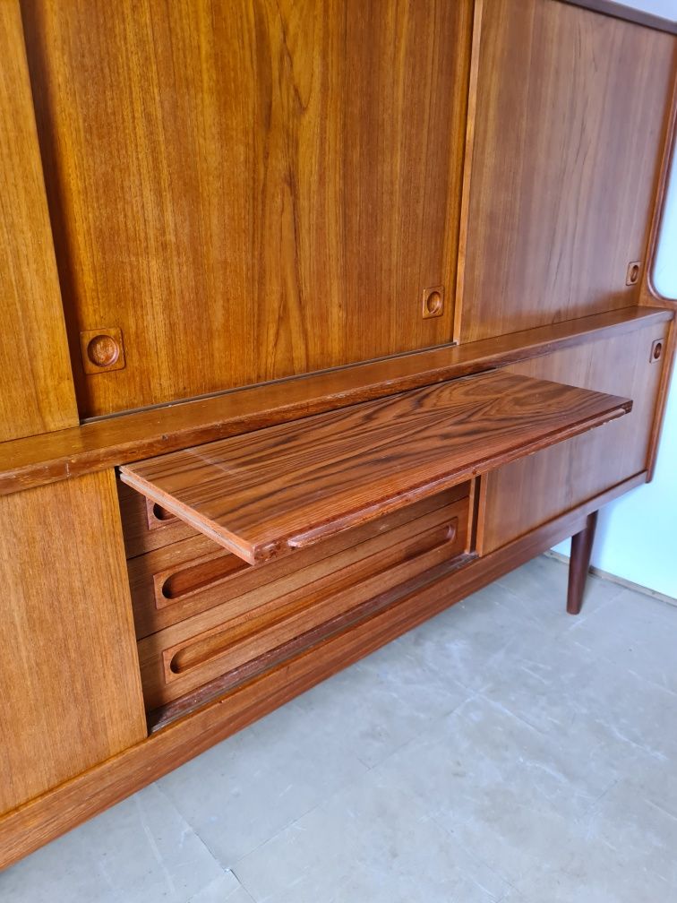 Duńska komoda tekowa sideboard highboard lata 60 mid century vintage