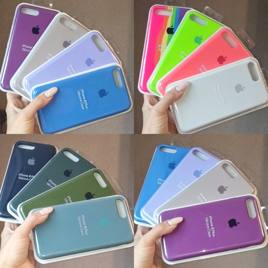 Чехол Silicone Case iphone 7 8 plus чохол бампер для айфон 8