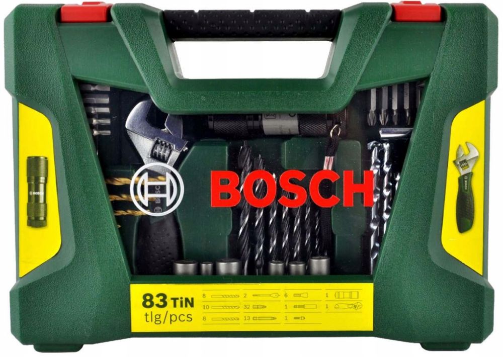 BOSCH Zestaw Wierteł i Końcówek V-line 83 Elementy Walizka
