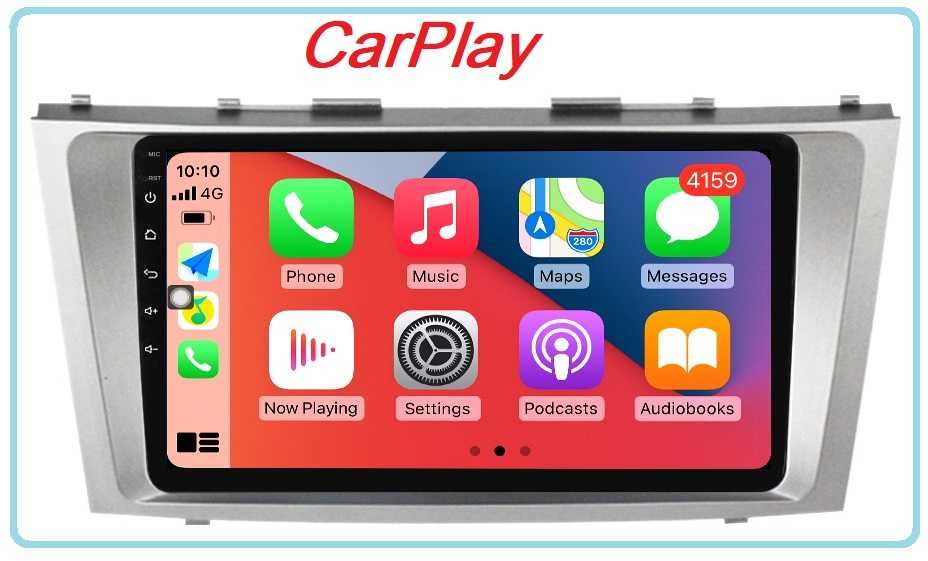 Андроїд магнітола Toyota Camry Qled, USB, GPS, USB, 4G, CarPlay!