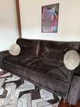 Kanapa rozkladana Velvet 230x100 czekoladowy