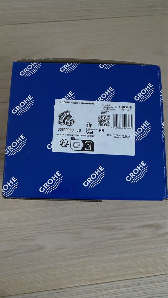 Bateria natryskowa podtynkowa Grohe Rapido Smartbox srebrny