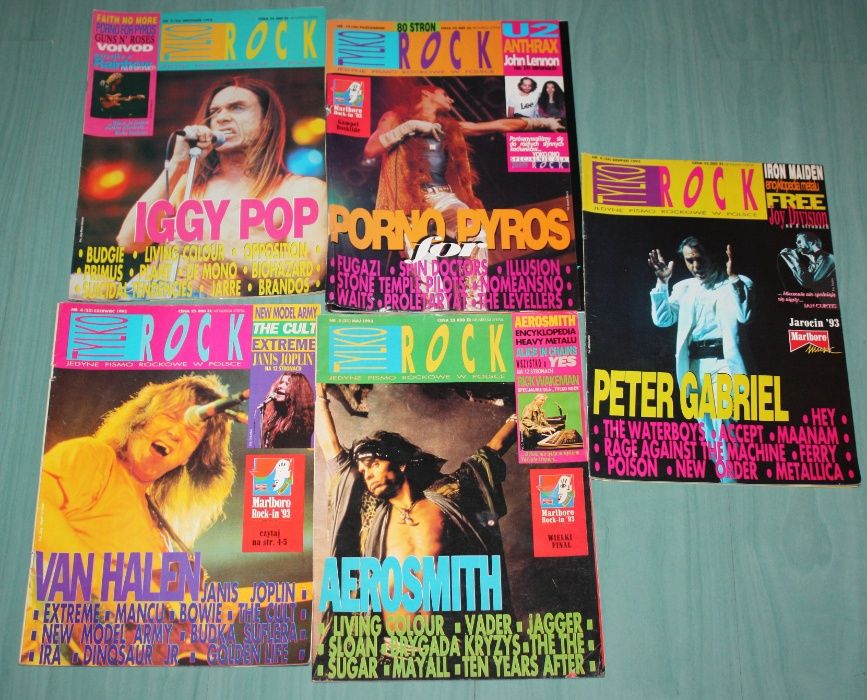 Magazyn Tylko Rock, dużo egzemplarzy, lata 92-97