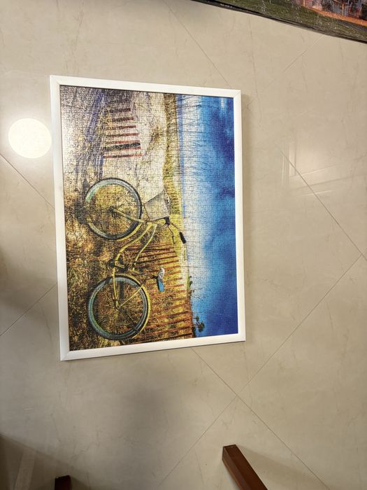 Quadro em puzzle com moldura