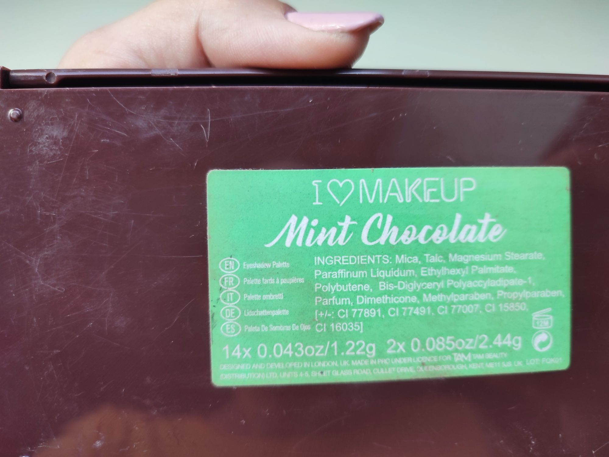 Makeup Revolution I Heart Chocolate Mint Chocolate cienie do powiek