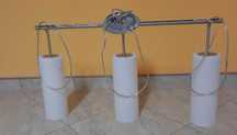 Lampa sufitowa wisząca, 3 klosze