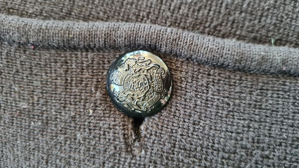 Kardigan Marynarka Ralph Lauren. Czarny zapinany na guziki. Rozmiar M
