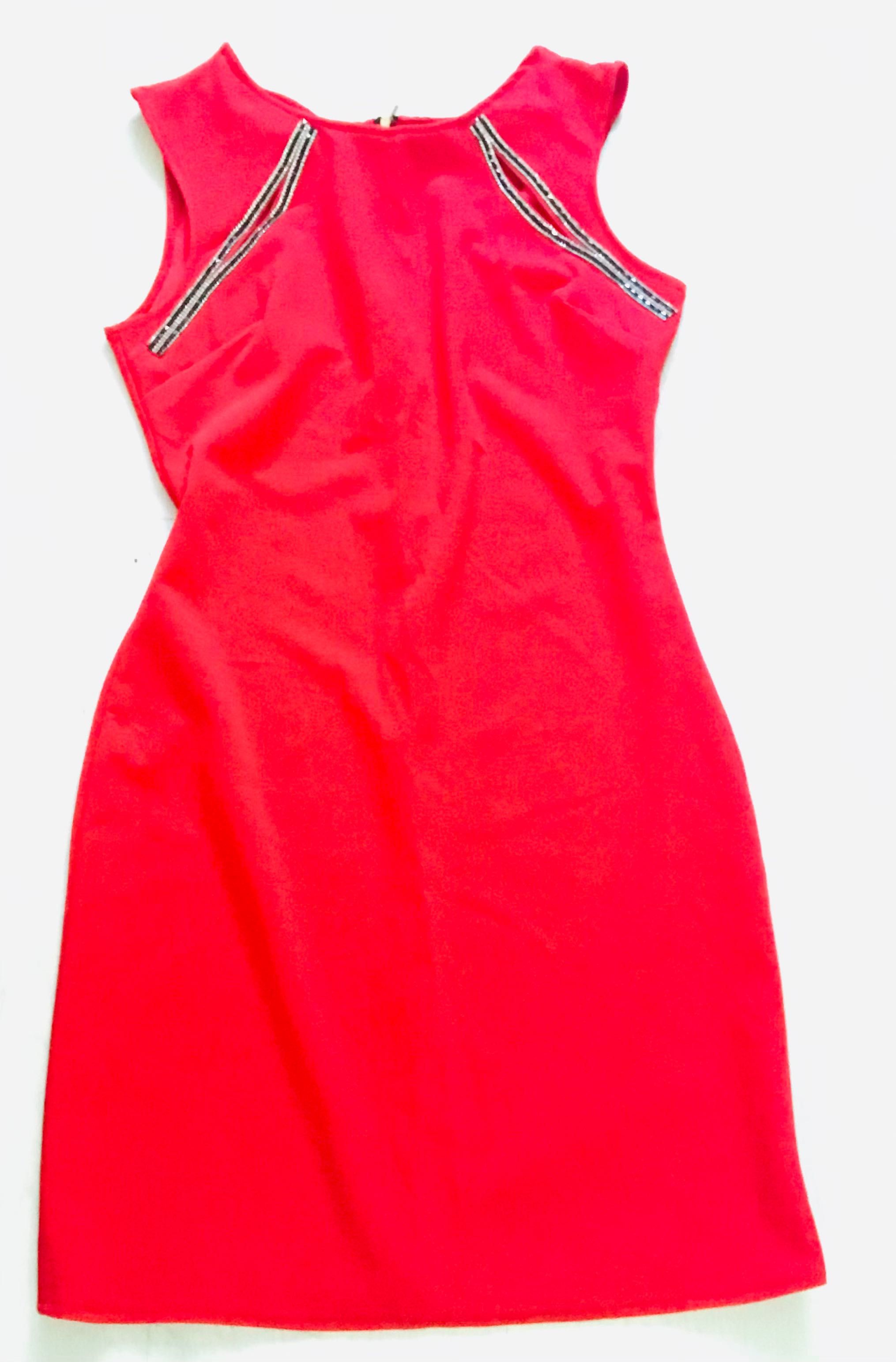 Elegancka czerwona sukienka S/M