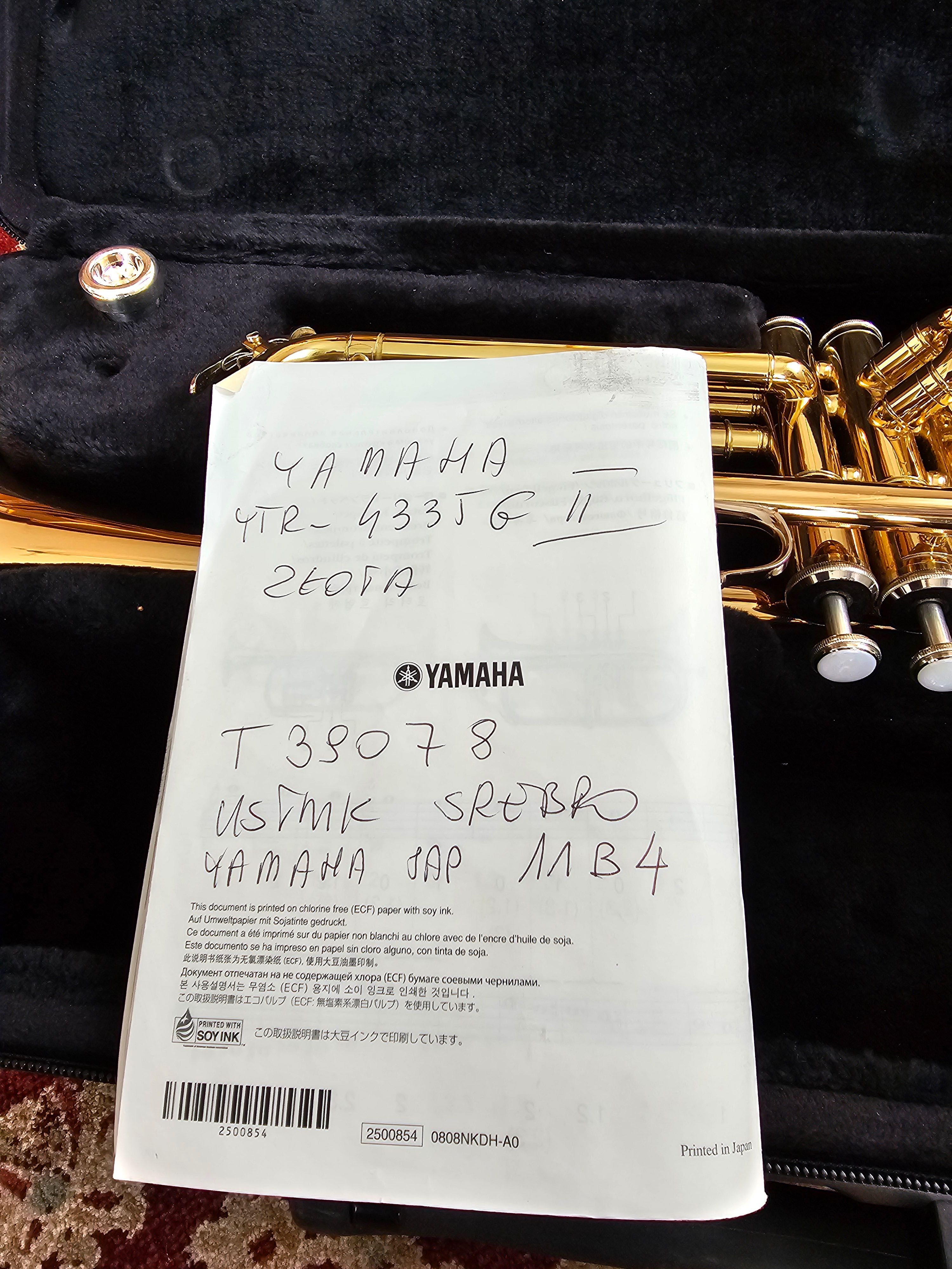 Trąbka YAMAHA UTR-4335G II złoty brąz podwójna czasza nowa