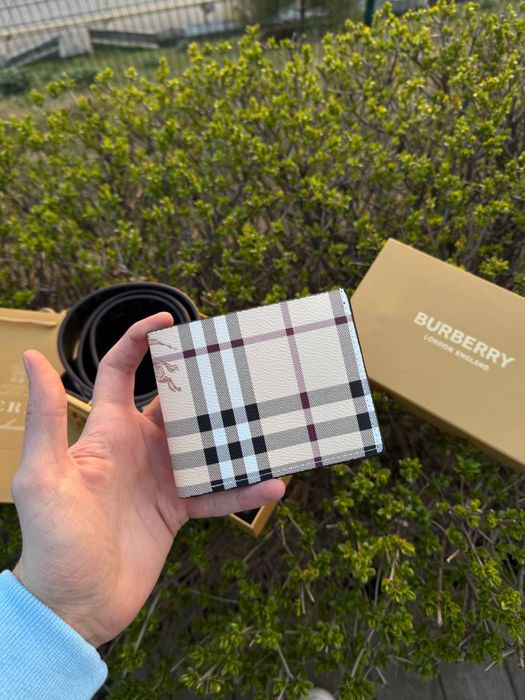 Набор подарочный Burberry мужской Подарунковий Набір Барбери ремень