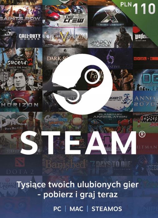 Karta steam 110 pln za 90 oddam