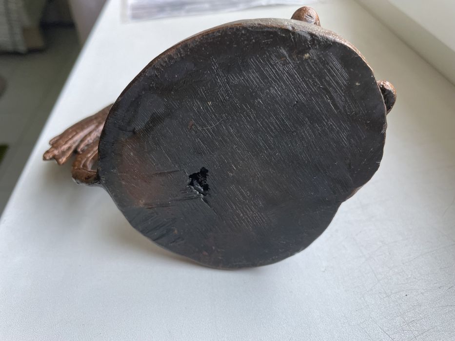 Бронзовая статуэтка «Кукарекающий петух»