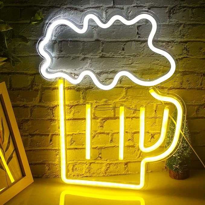 Nowy neon led beer