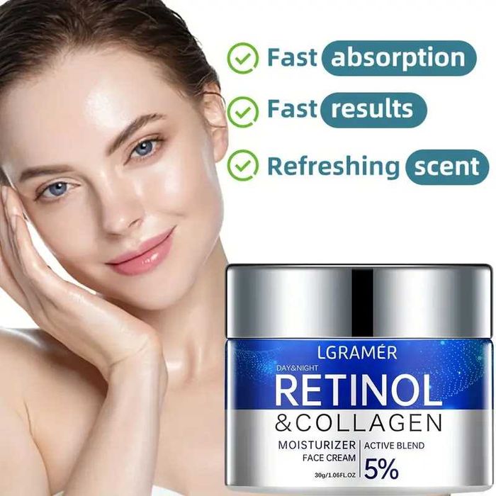 Крем для обличчя retinol collagen з ретинолом та колагеном антивіковий