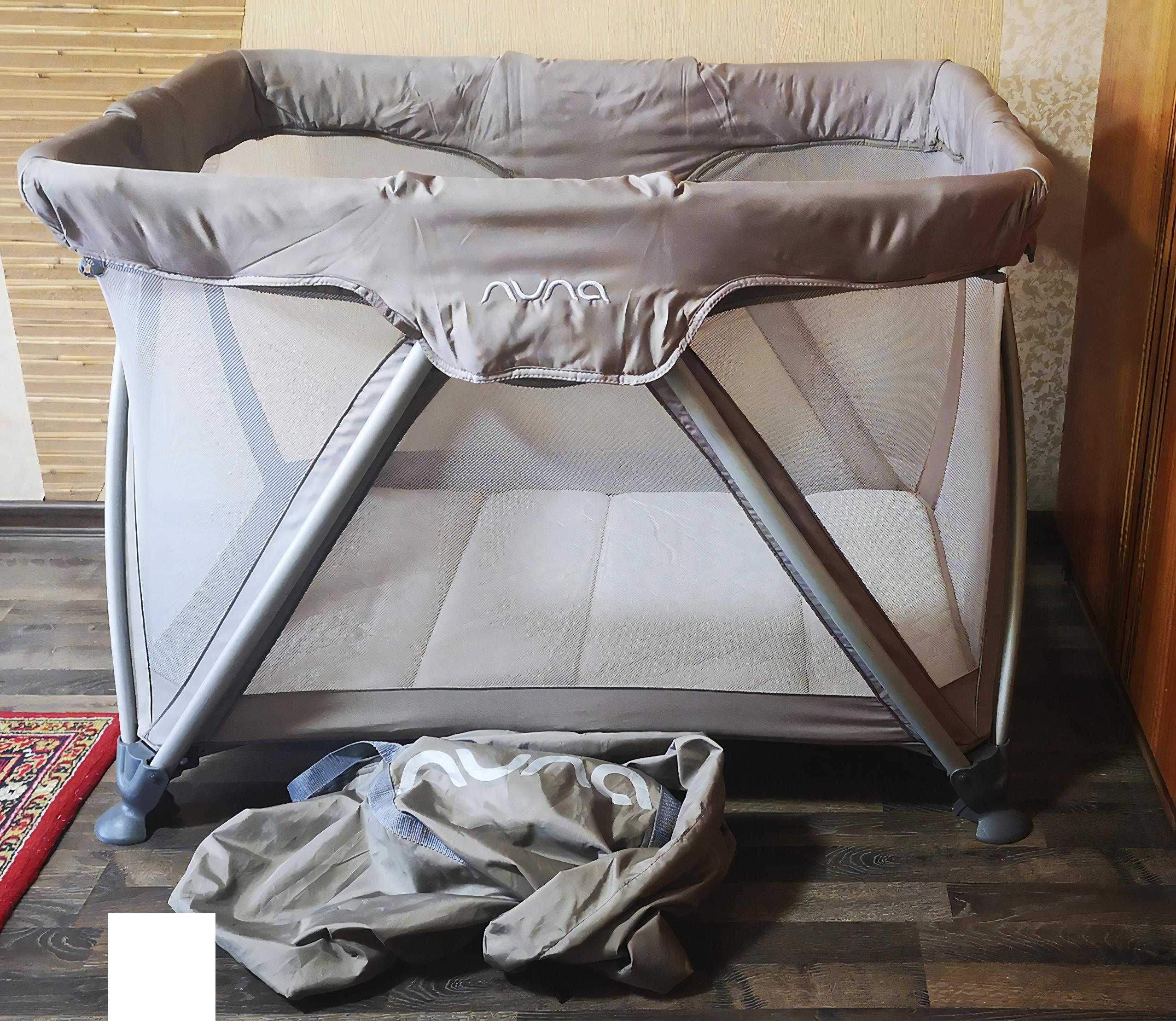 Дитячий манеж-ліжко Nuna Sena Air Safari 105х78х75см Бежевий