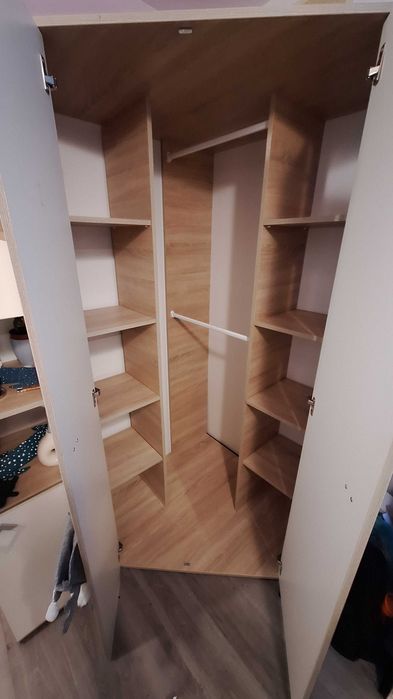 Szafa narożna / rogowa 90x90x180