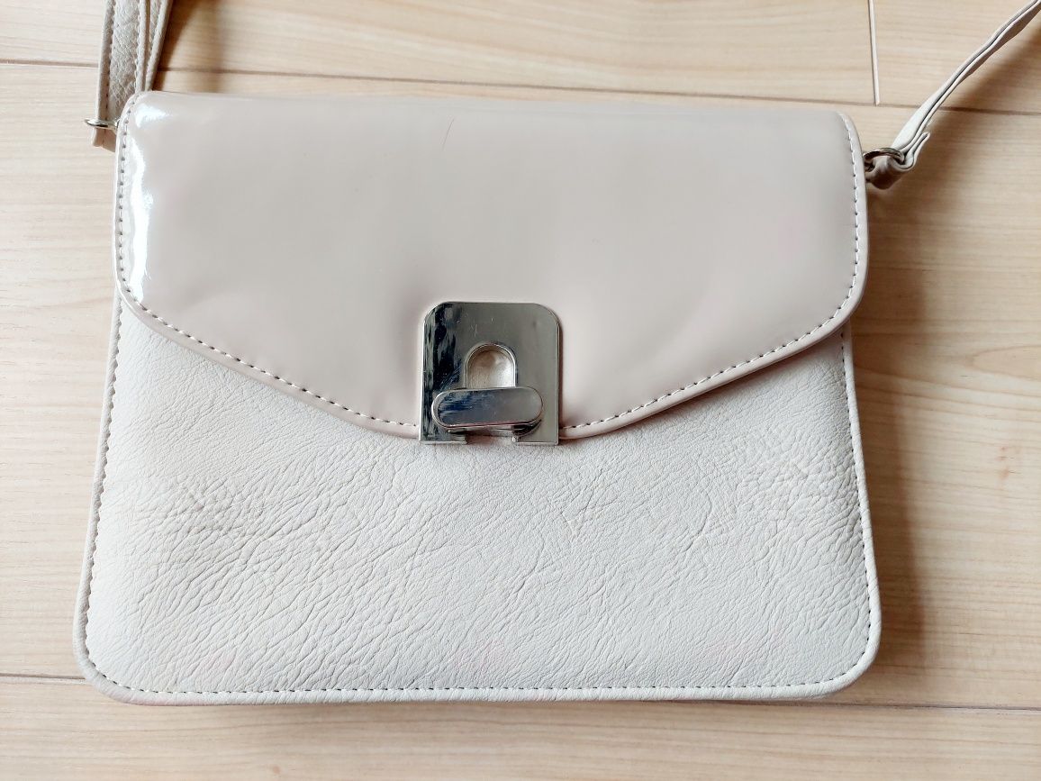 Mała elegancka torebka Bijou Brigitte beżowa nude