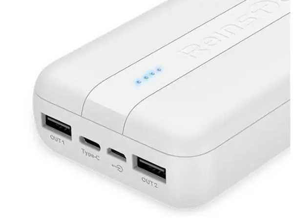 Powerbank 20000 mah с быстрой зарядкой УМБ Reinston EPB028 White