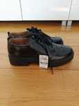 Półbuty, brogsy, Next, 42, czarne, sznurowane, forever comfort, wkładk
