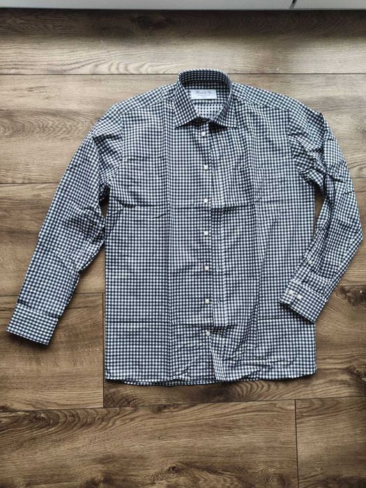 Stylowe koszule męskie w kratę – nowe, 100% bawełna, różne rozmiary!