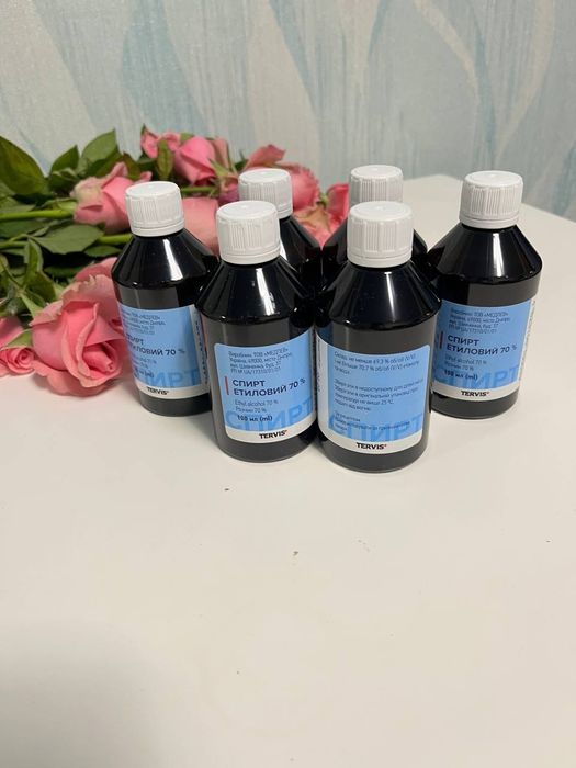 Антисептик спирт етиловий флакон 100 мл