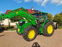 John Deere 6125R, przedni WOM, ładowacz  , ciągnik rolniczy