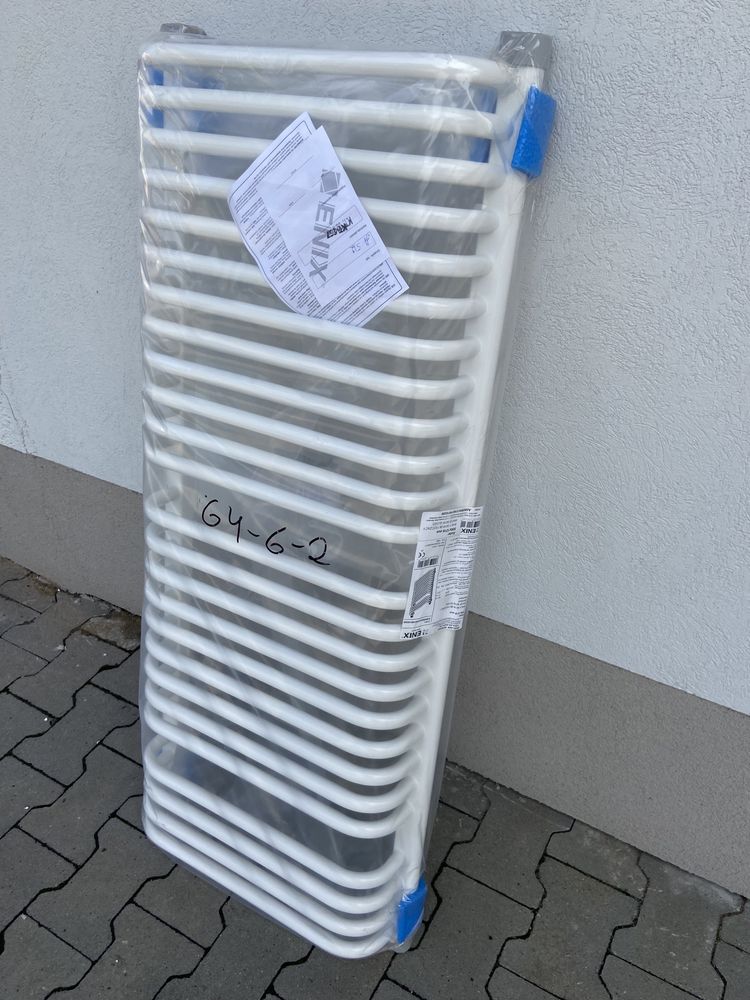 NOWY Grzejnik Enix aster 500x1216 bialy 9016 błyszczący