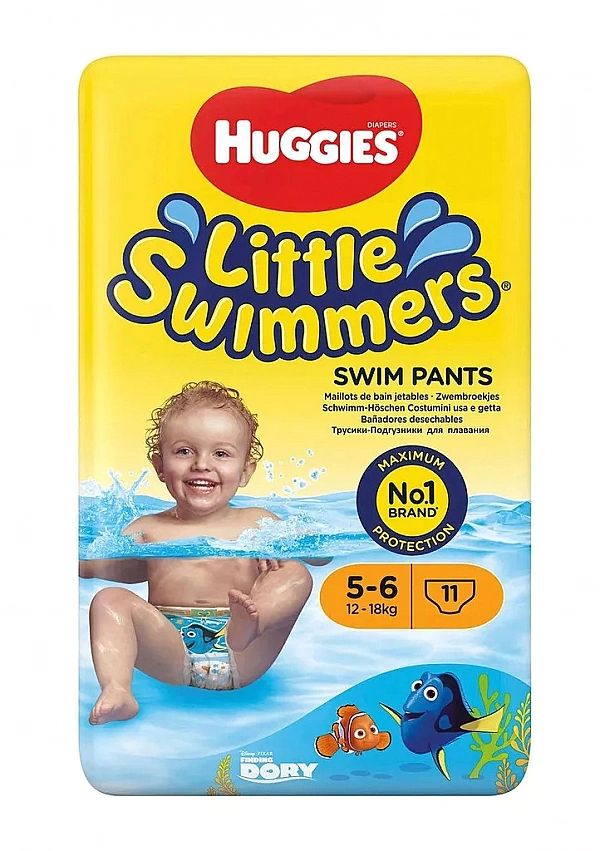 Pieluszki Dziecięce Kąpielowe Huggies Pływania 5, 6