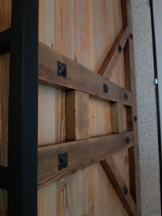 Drzwi przesuwane loft, stare deski