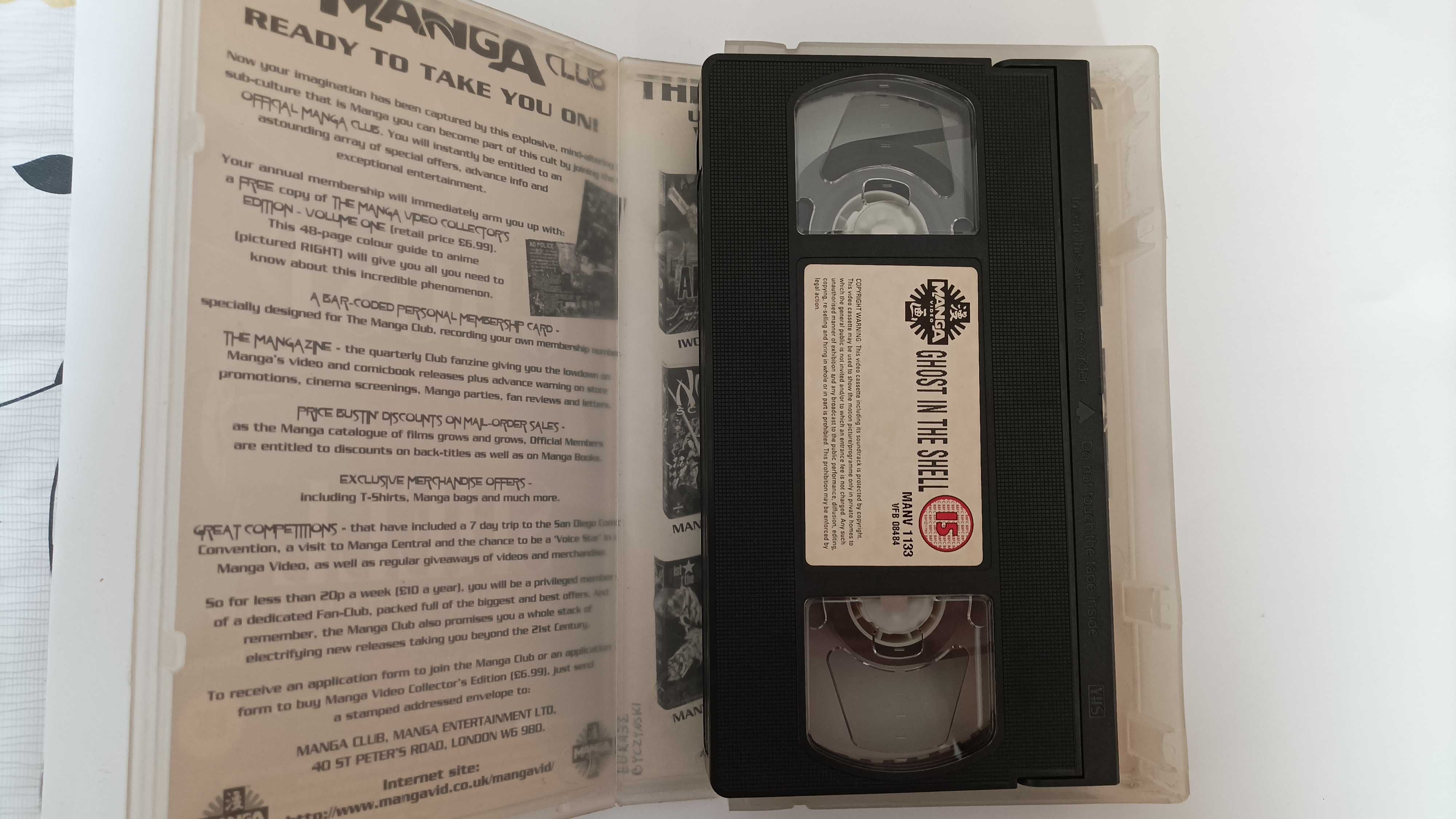 Kaseta VHS Ghost in the Shell