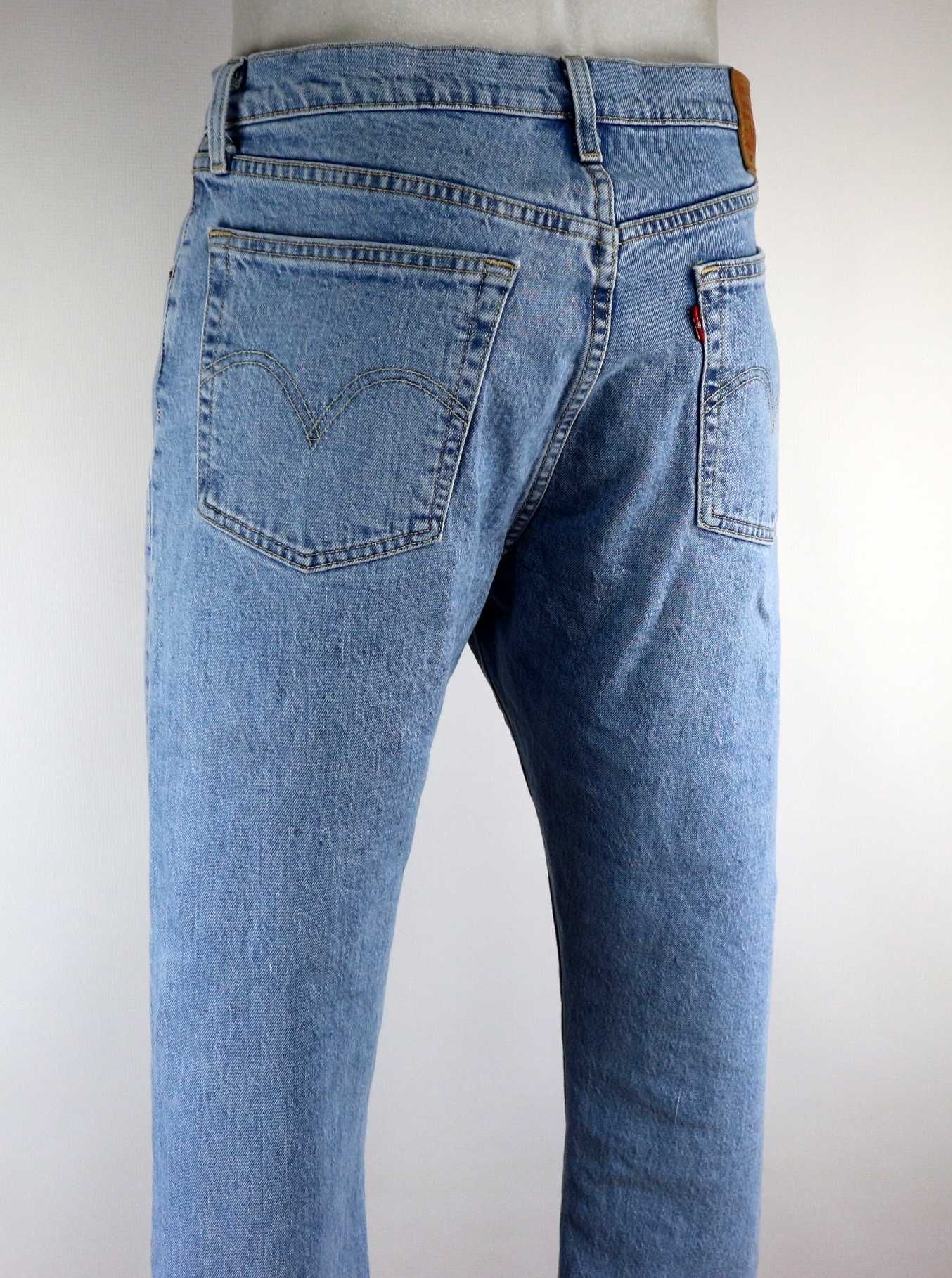 Levis 501 Crop W31 L28 spodnie jeansy pas 2 x 42 cm