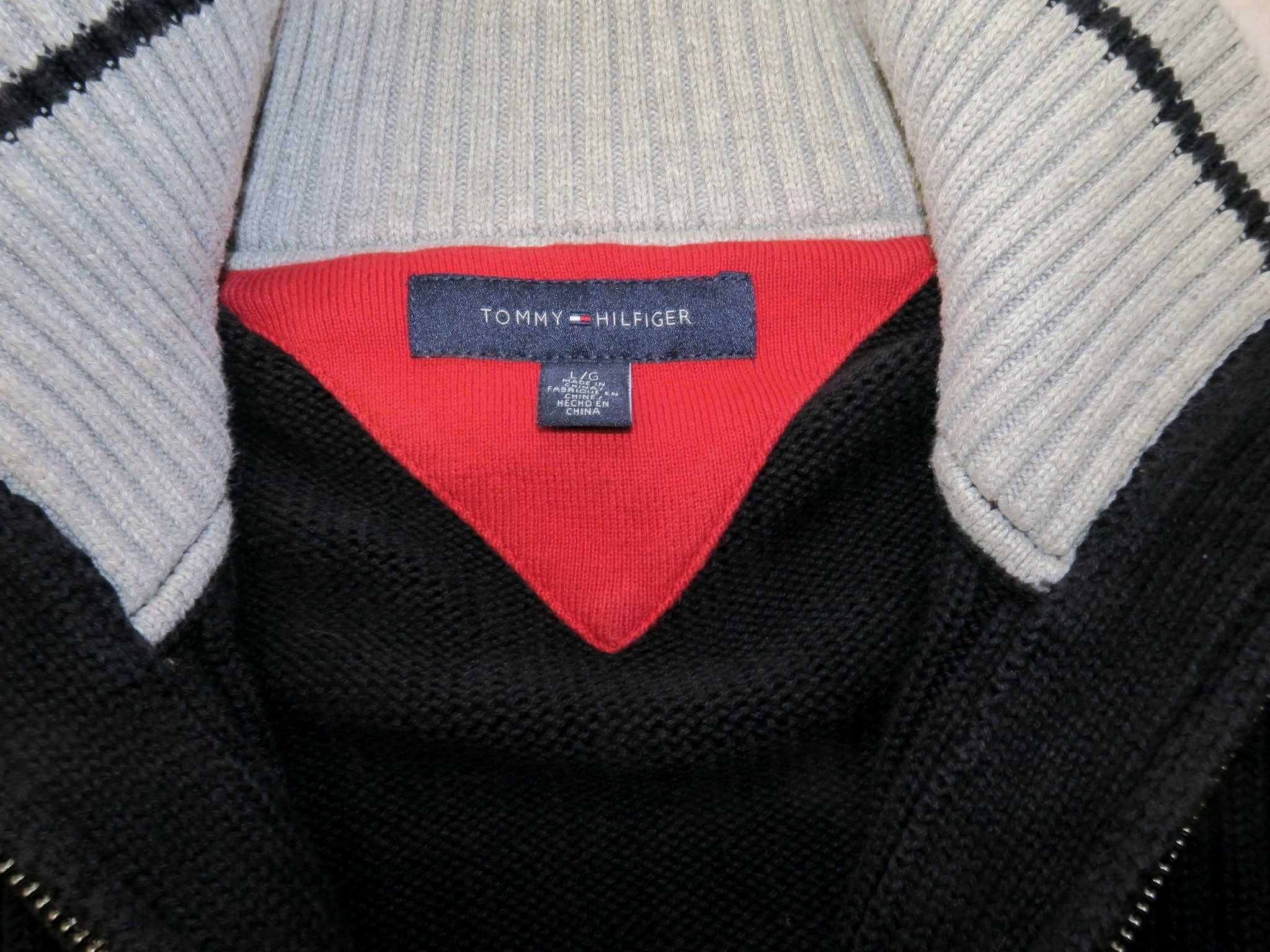 Tommy Hilfiger sweter zapinany na zamek kardigan L/XL