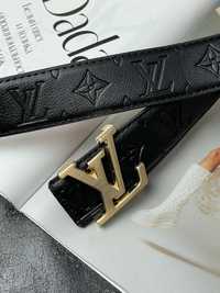 Унисекс ремень Louis Vuitton  кожаный подарок жіночий чоловічий подаро