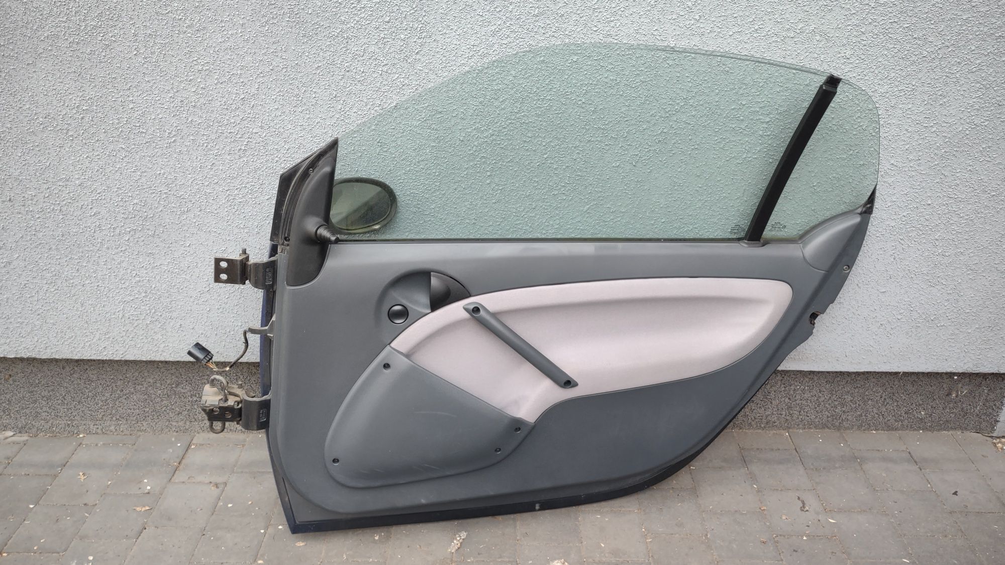 Smart ForTwo 450 drzwi kompletne Panel Lusterko Klamka KOLOR