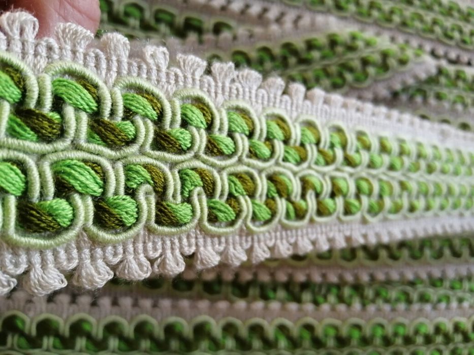 Galão fita de seda verde novo artesanato e DYI