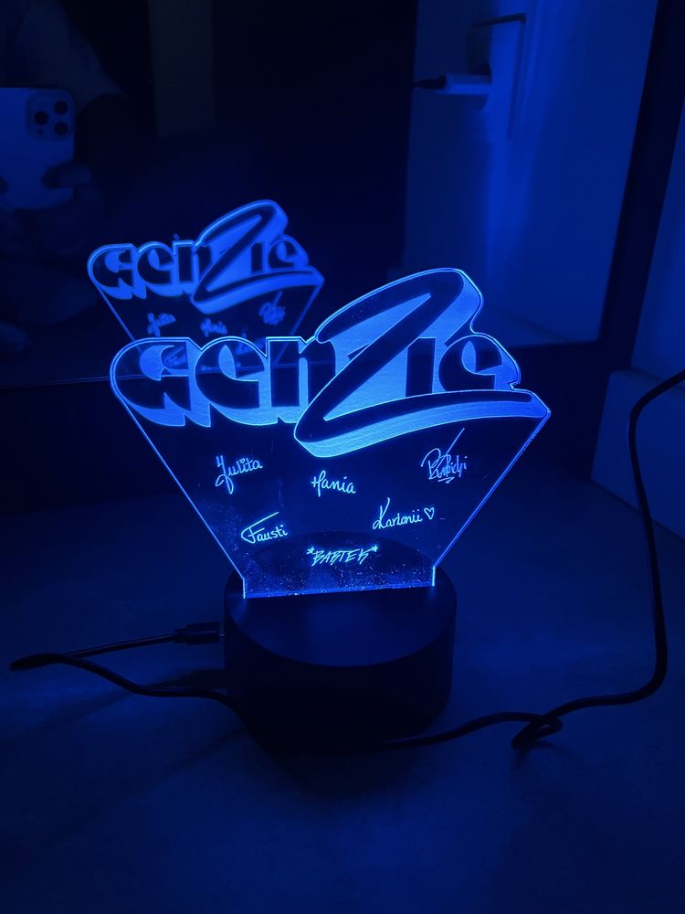 Nowa Lampka ledowa dla fana Genzie 12 kolorów + pilot + USB