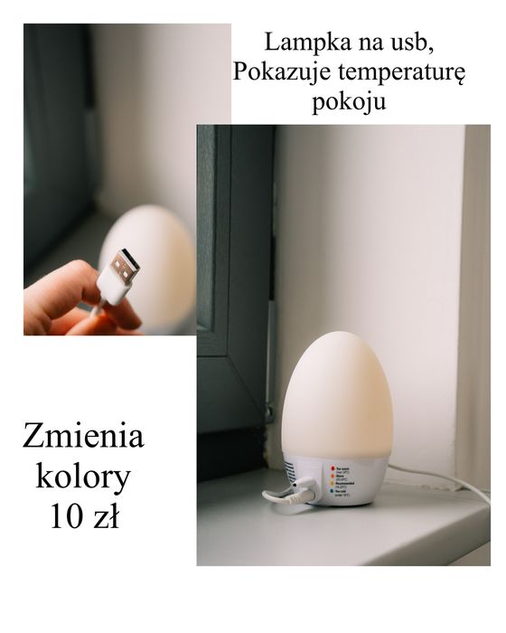 Lampka usb pokazujaca temperature
