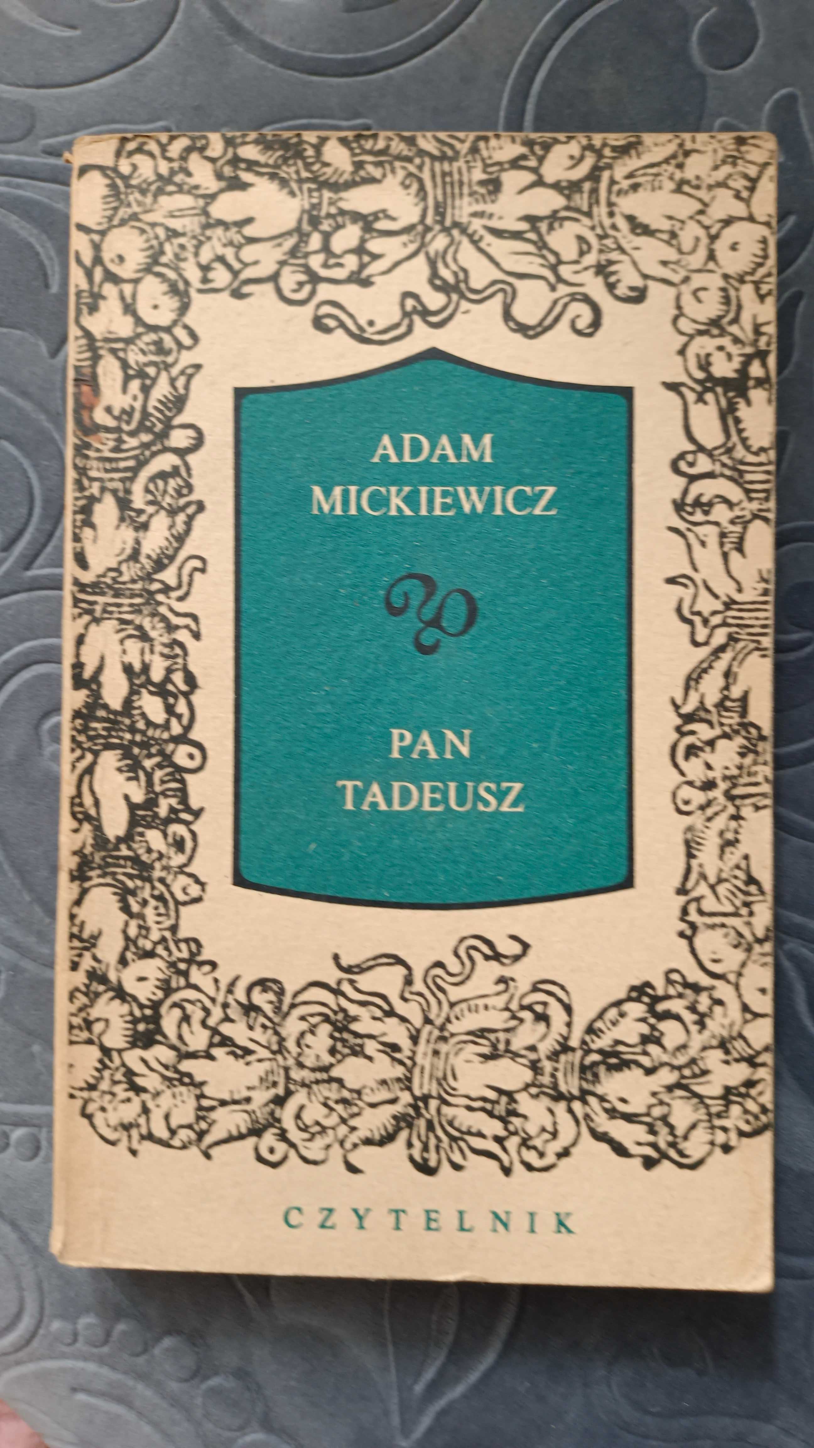 Książka Pan Tadeusz Adam Mickiewicz wydanie z 1970 roku