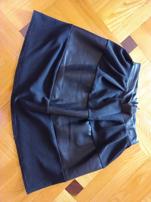 Krótka spódniczka rozmiar S 36 - czarna  - spódnica, mini