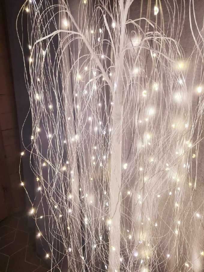 Drzewko ozdobne świecące świąteczne 1,8m LED Ogrodowe domowe