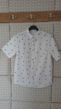 Koszula biała we wzory Zara 152