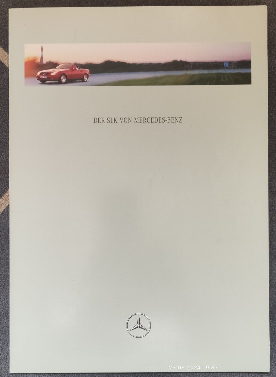Mercedes SLK prospekt j. niemiecki 1996 rok