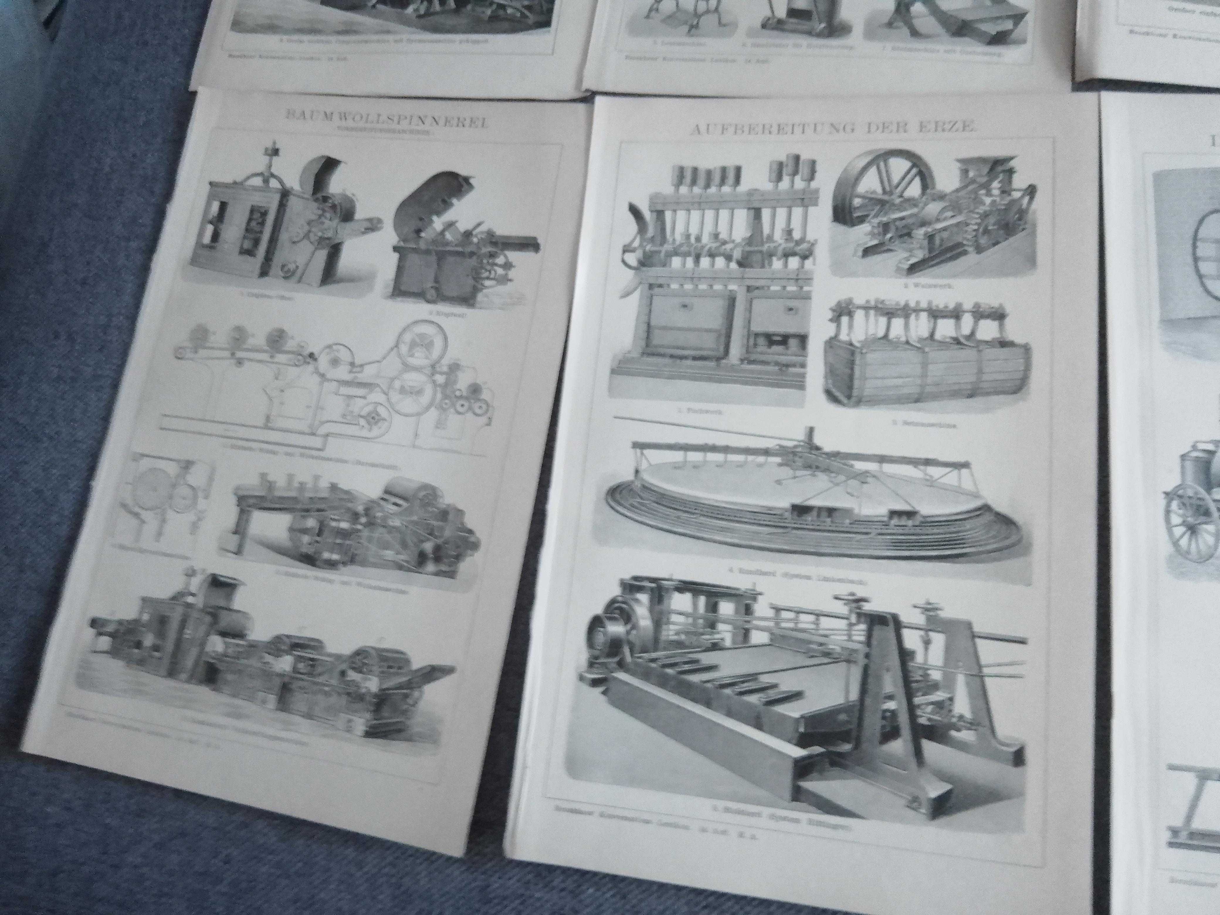 Industrial - Maszyny, Produkcja  oryginalne XIX w. grafiki