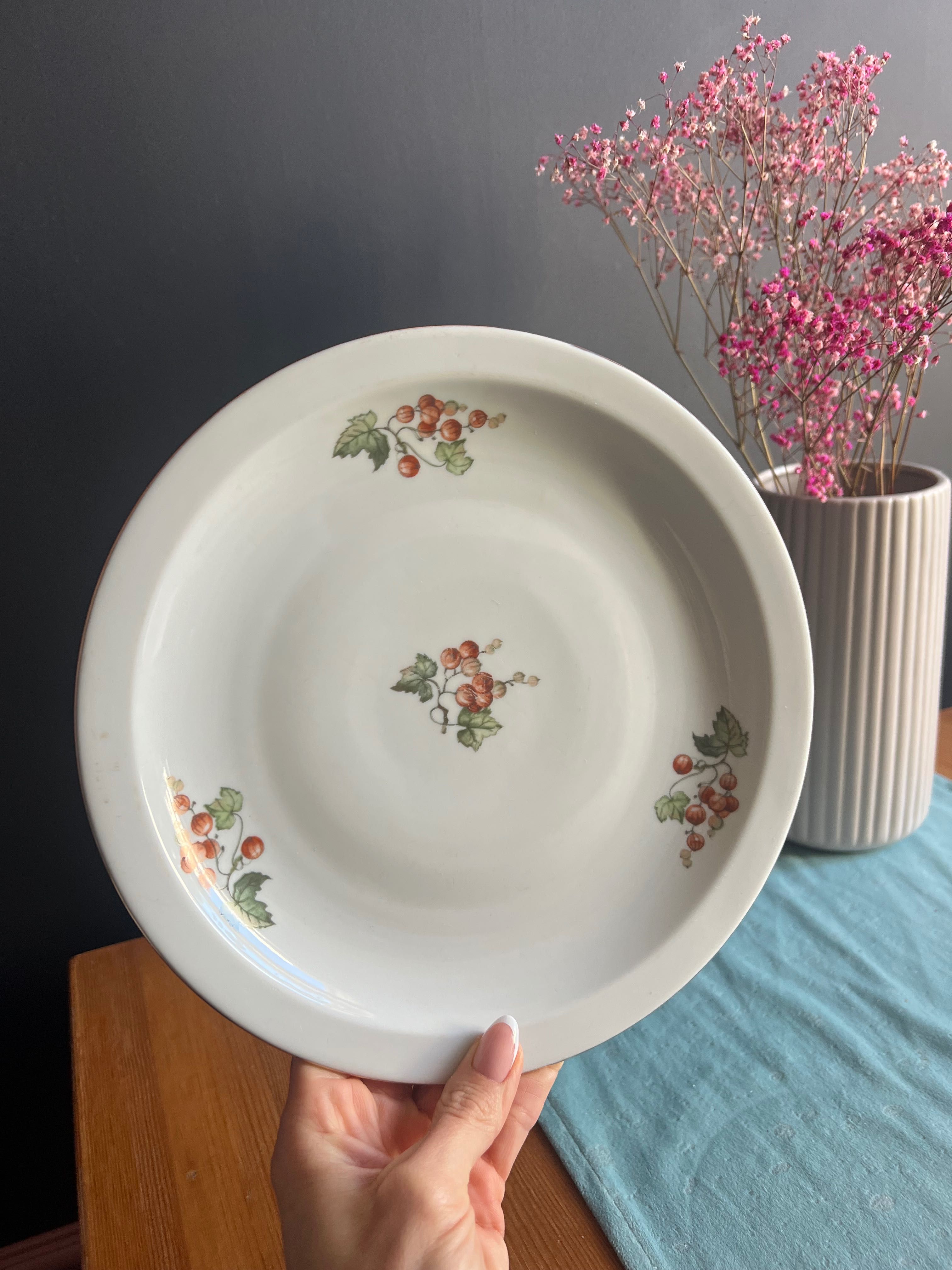 Talerz porcelanowy PRL Wawel