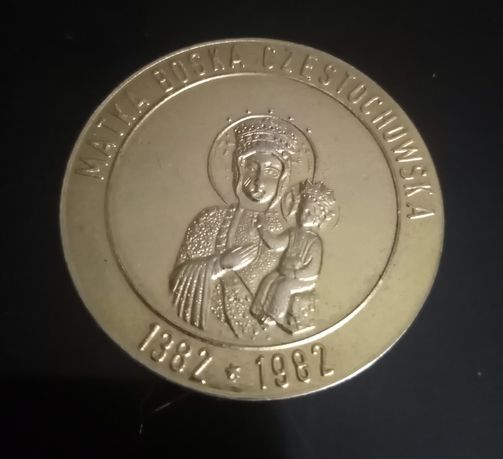 Unikat! Złocony Medal Pamiątkowy z czasów PRLu.